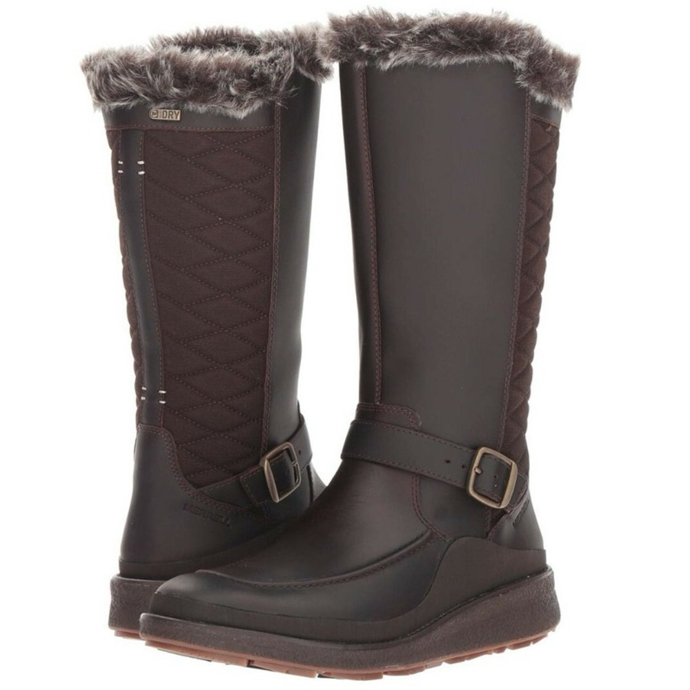 Merrell Dark Brown Quilted Winter Boots
